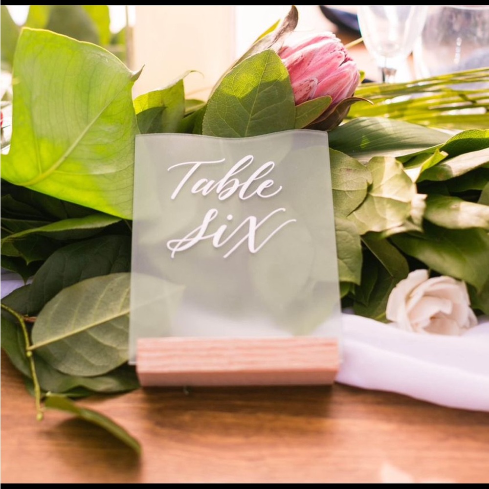 Sea Glass Table Numbers - Picture 2 of 2